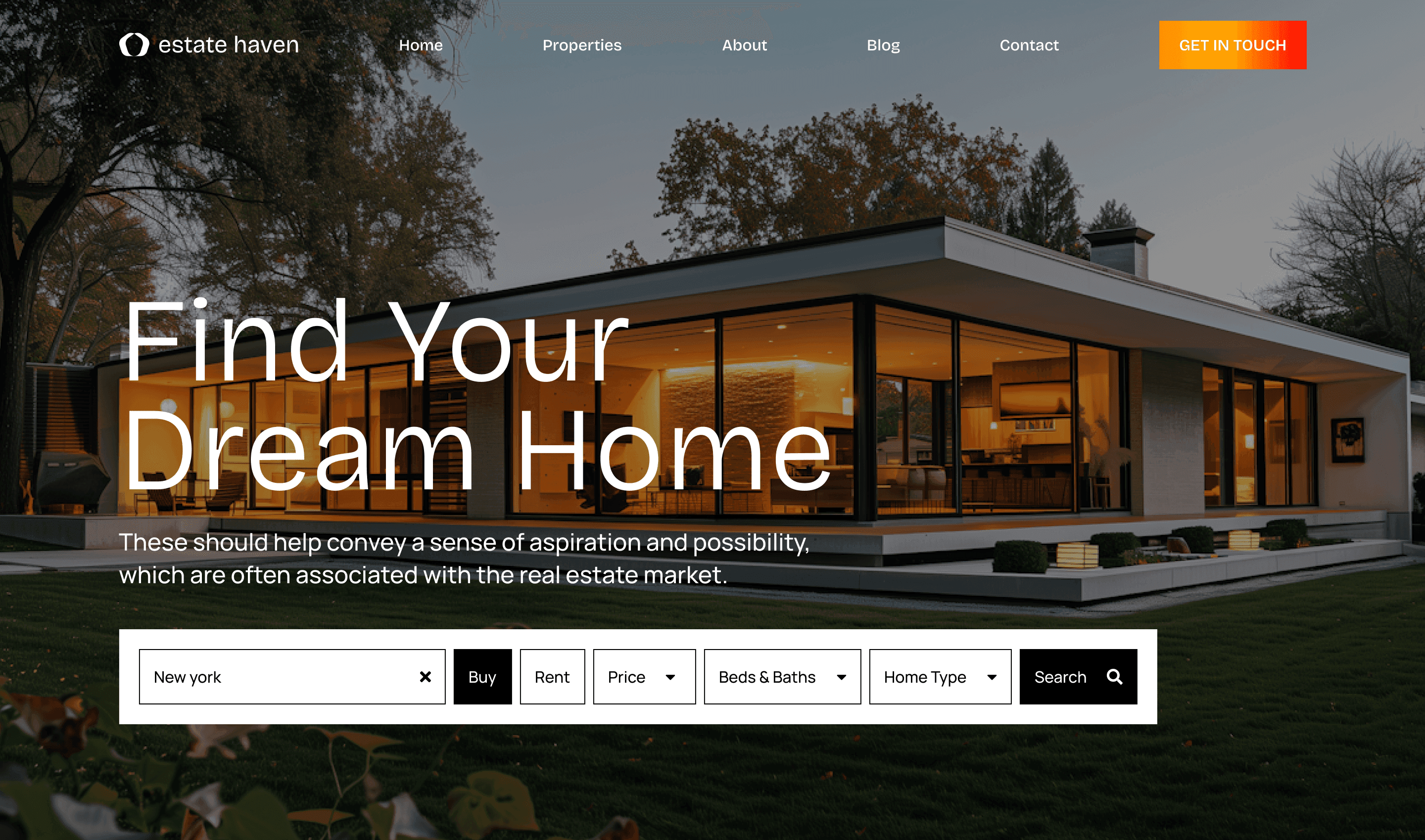 EstateHaven - Real Estate Website Template for Next.js & Sanity
