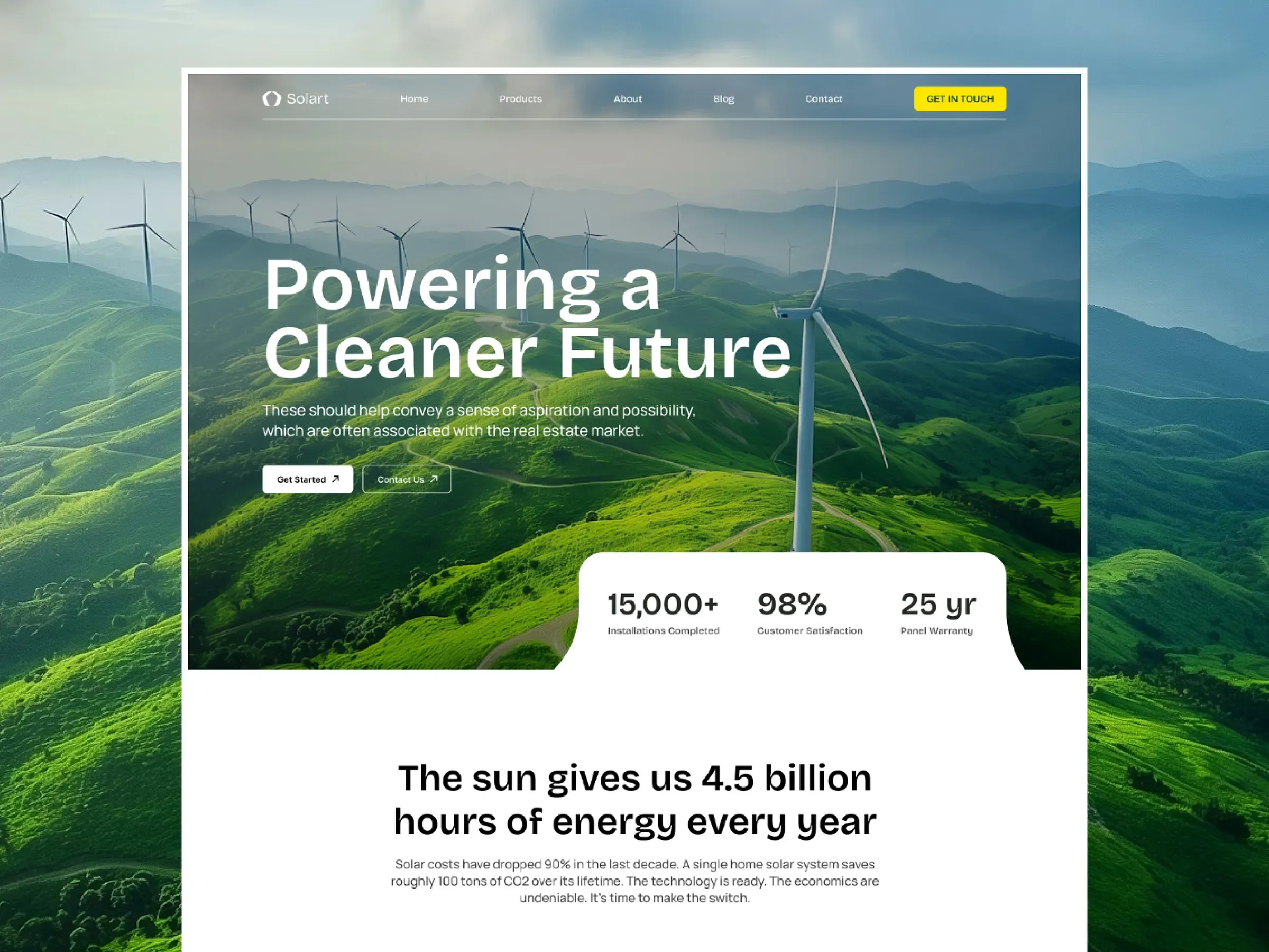 Solart - Solar & Clean Energy Next.js Template with Sanity CMS